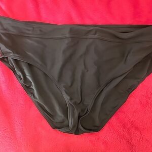 Croft & Barrow Women's Swimwear Tummy Slimmer Swim Bikini Bottom Black 18